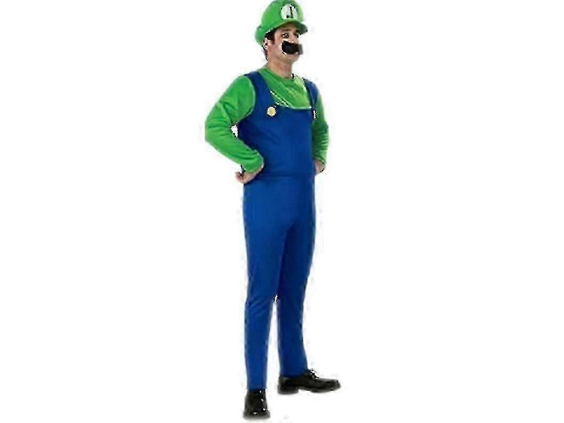 Disfraz De Luigi De Super Mario Para Adultos Y Niños - Regalo Ideal Para Carnaval, Halloween O Fiestas.