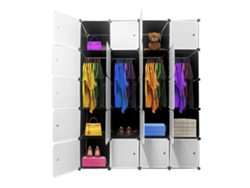 Armario Vestidor Cube Personalizable Boxed Premium 20 Cubos/Puertas 183x147x47cm Negro NYANA