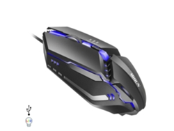 Ratón para juegos G314 con luces LED RGB. 800, 1200 y 1600 DPI.