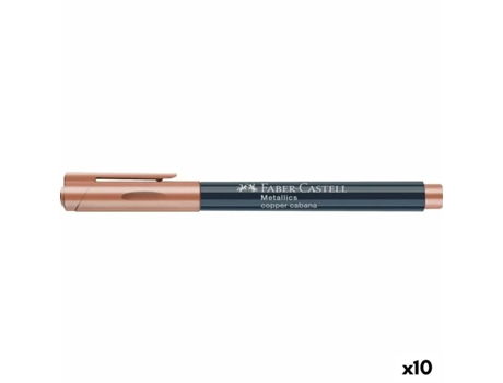 Rotulador FABER-CASTELL Metallics Copper Cabana (10 Unidades)