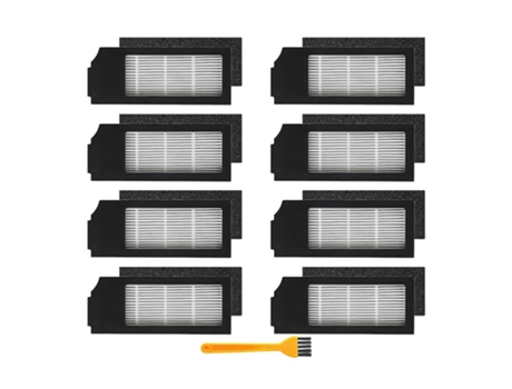 Filtros hepa para ecovacs deebot t10 / t10 turbo aspirador, 8+1
