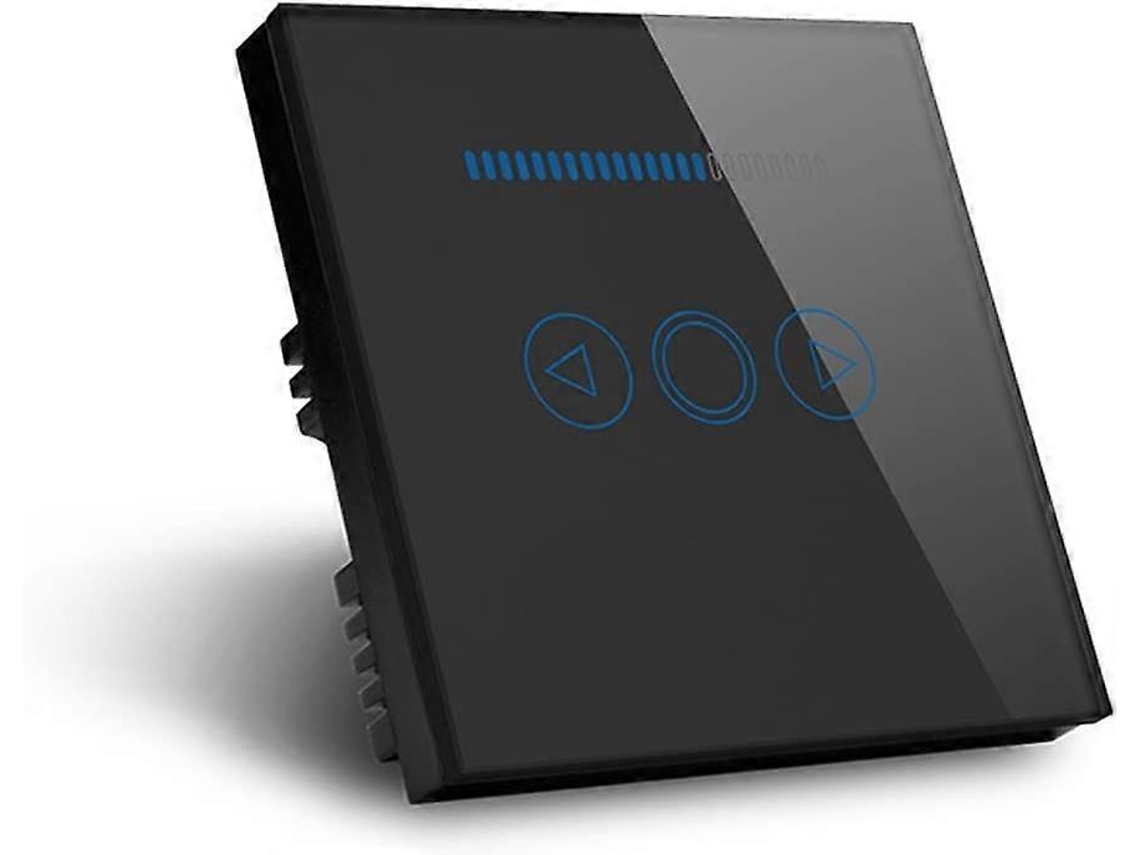 Rebe-interruptor Dimmer Led Táctil 500w Panel Cristal Botones Flecha Protección Sobrecarga Instalación Fácil