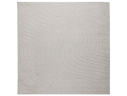 Alfombras De Área Cuadrado Palmeras Crema 240 X 240 Cm