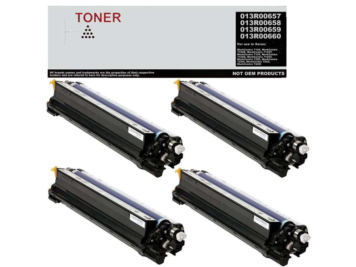 Dr7120 Pack 4 Tambores Multicolor Compatible Con Xeros 013r00657 013r00658 013r00659 013r00660 Genérico (drum)