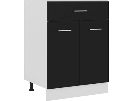 Mueble de cocina VIDAXL Negro Madera contrachapada (60x46x81.5)