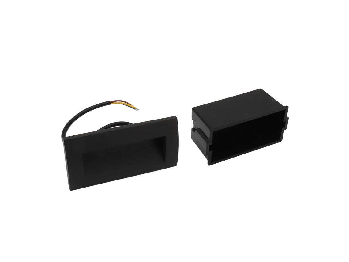 Luminárias de LED embutidas para escadas BJ, IP65 à prova d'água, 110V-240V, alto brilho, para uso interno e externo.