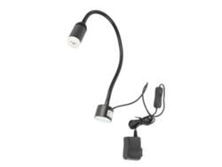 Rebe-lámpara Led De Trabajo 5w Con Cuello Flexible Y Base Magnética Para Mantenimiento De Máquinas De Coser 110‑220v Plug Us