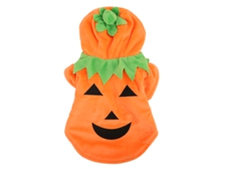Kkpm-traje De Calabaza Para Perros Halloween Ropa Cálida Bonita Para Perros Medianos Y Grandes Otoño Invierno Naranja Talla L