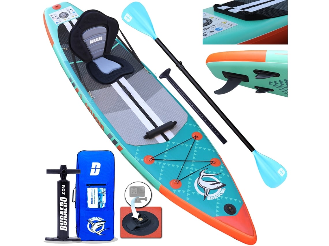 Tabla de Paddle Surf DURAERO SUP Board Set (Azul - 330x76x15 cm)