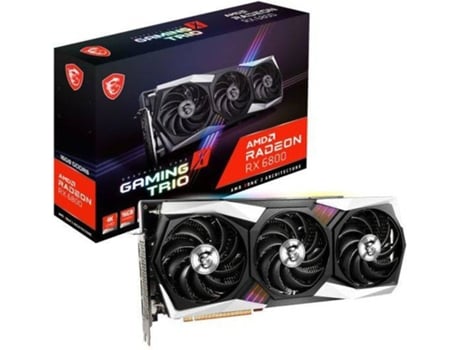Tarjeta Gráfica MSI Radeon RX 6800 Gaming X Trio (AMD - 16 GB - GDDR6)