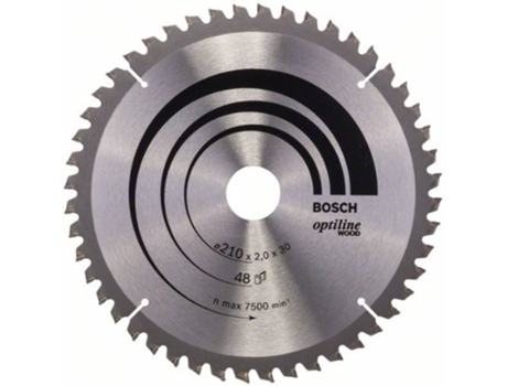 Disco de Sierra Circular BOSCH Optiline Madera 210x30x2.0 mm - 48
