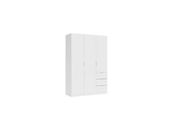 Armario LCX 3 puertas 3 cajones Blanco 135 x 200 x 52 cm