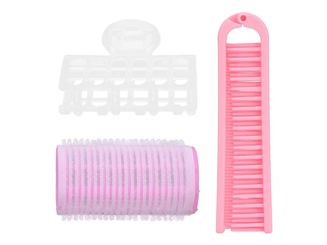 Herramienta De Estilo Para Rizo De Pelo Rodillo Para Flequillo Set De Rizadores De Pelo Para Mujeres (rosa)