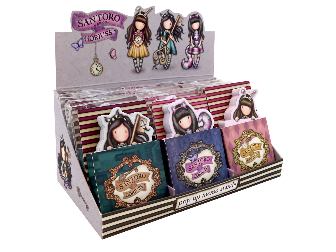 Bloc De Notas Gorjuss Cheshire Cat Azul Morado 25 X 22 X 14 Cm
