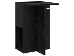 Mesa Auxiliar | Mesa Lateral Roble Negro 35 X 40 X 55 Cm Madera De Ingeniería