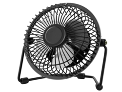 Mini ventilador de mesa USB negro