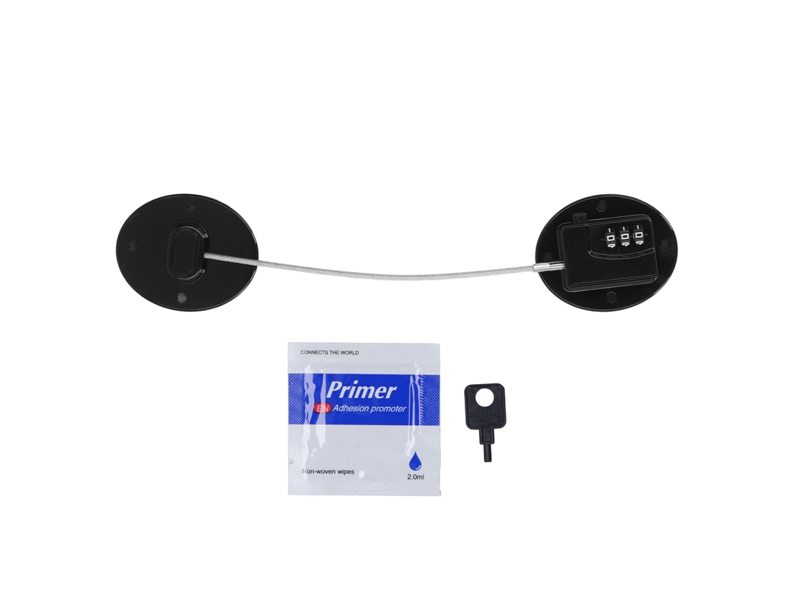 Freno Para Refrigerador Con Combinación De 360°, Sin Orificio, Freno De Seguridad Infantil Para Cajón De Gabinete/congelador, Negro