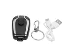 Cargador Portátil Con Llavero, Carga Rápida De 1500 Mah, Mini Banco De Energía De Emergencia Usb C Para Teléfonos Móviles Android, Color Negro