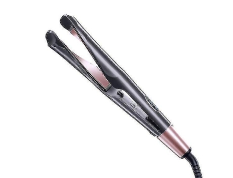 Plancha y rizador de pelo 2 en 1 Plancha y plancha de pelo de cerámica trenzada con turmalinaGris Bisbisous AUJEZON