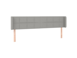 Maison Exclusive - Cabecero De Tela Gris Claro 183x16x78/88 Cm