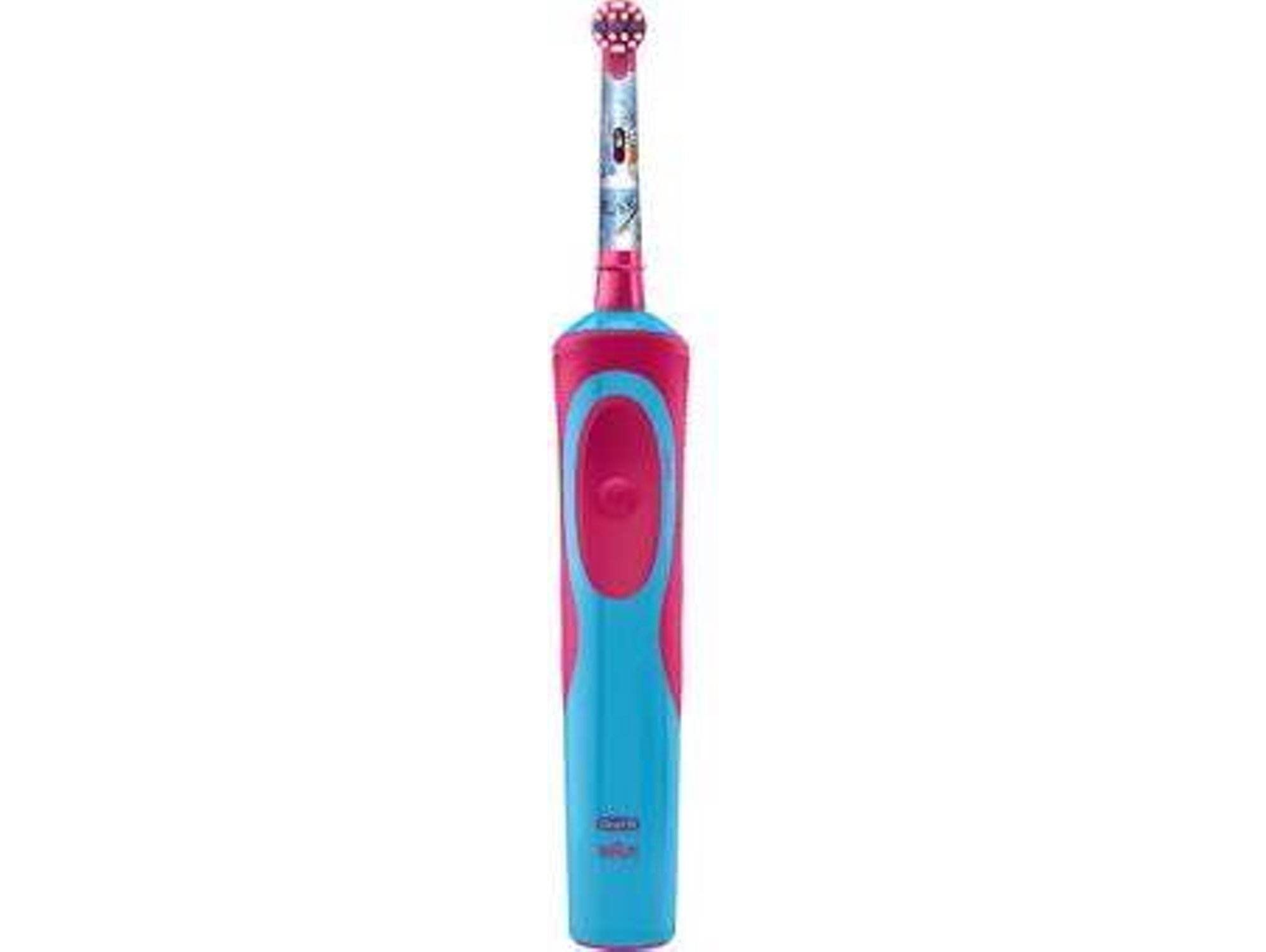 Cepillo Oralb Vitality 100 kids frozen recargable autonomía 8 tecnología braun azul dental escova electrica 3+ 7.600 rpm 2 niños dientes con mango 3