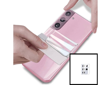Kit Protector Hidrogel Samsung Galaxy S21 Ultra Phonecare Full Cover Verso, Cámara Transparente