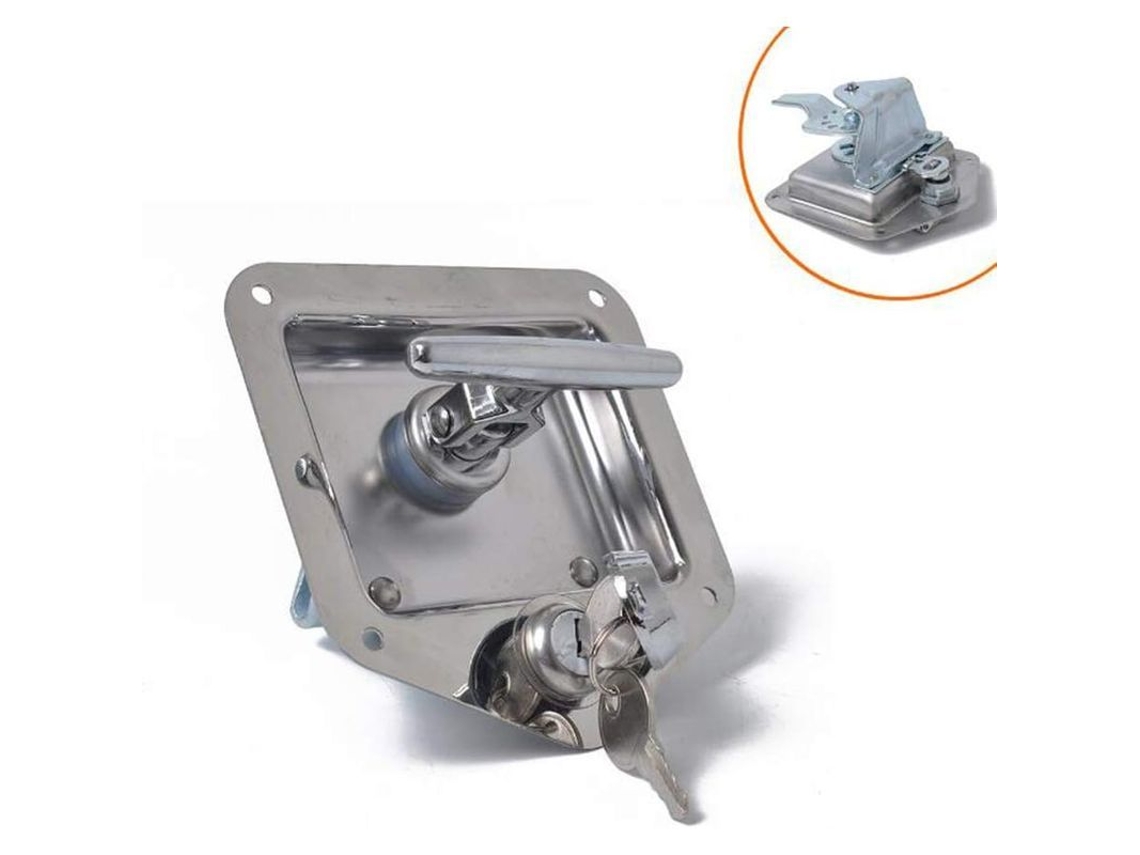 Candado En T De Acero Inoxidable Para Remolque, Autocaravana, Camión, Caravana, Caja De Herramientas, Puerta, Antirrobo.