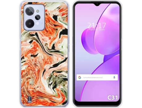Carcasa para Realme C31 TUMUNDOSMARTPHONE Dibujos Mármol 12 Multicolor