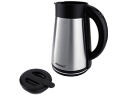 Wk 31 Thermo Luz indicadora de hervidor de agua inalámbrico plateado negro STEBA