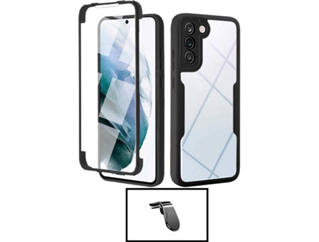 Kit Carcasa Anti-Crash Samsung Galaxy S22 5G PHONECARE Negro