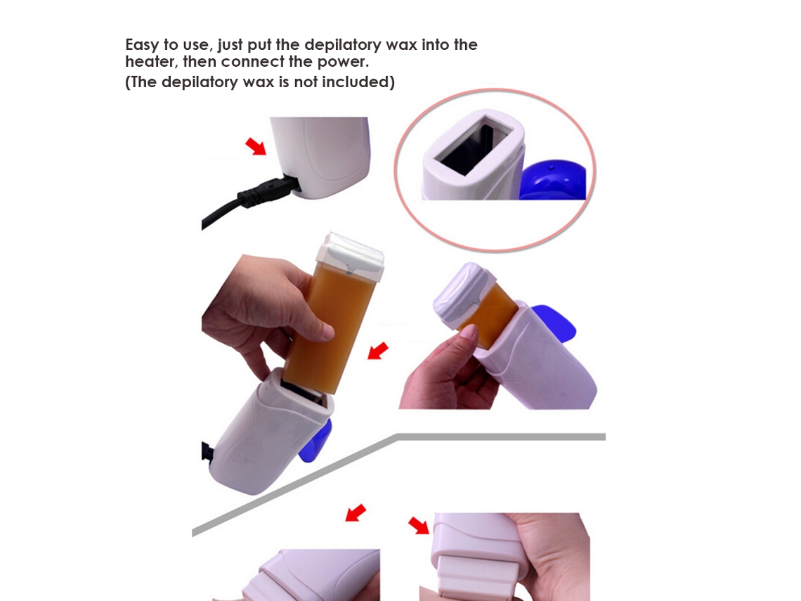 Vlrla-portátil Elétrico Depilatory Wax Heater Com Eu Plug