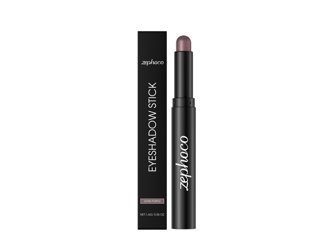 Brocha para sombras de ojos con purpurina de larga duración color morado oscuro
