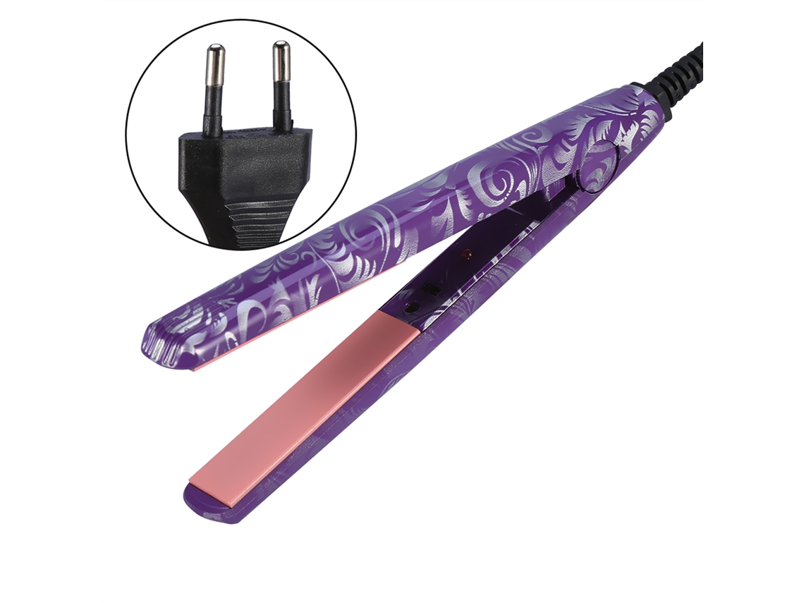 2026-1 Unidade De Chapinha Eléctrica Portátil Para Cabelo Liso - Ferramenta De Pentear (cor Roxa)