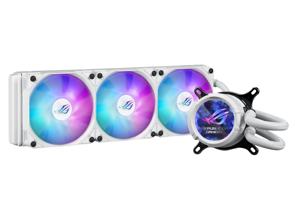 ASUS Rog Strix Lc Iii 360 Argb White Edition Carcasa Del Ordenador Sistema de Refrigeración Líquida Todo En Uno 12 Cm Blanco