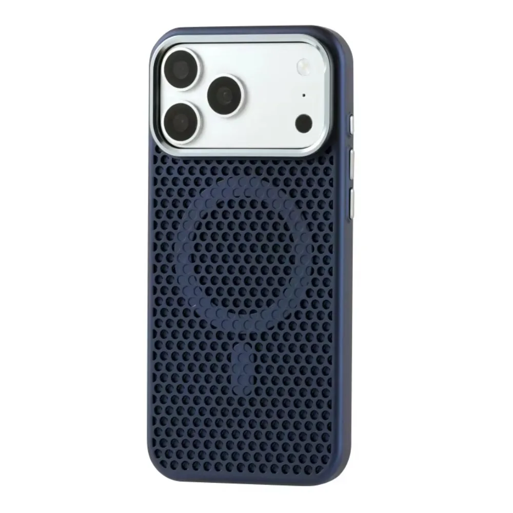(azul, Iphone 17 Pro) Funda Mate Para Teléfono Con Disipación De Calor Y Protección De Marco De Cámara Metálico A Prueba De Caídas.