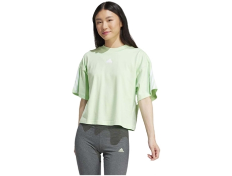 Camiseta de Mujer ADIDAS Corta Future Icon Verde (L)
