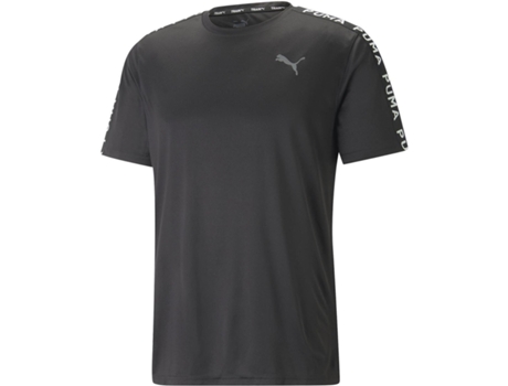 Camiseta de Hombre PUMA Fit Taped Negro (shoes//eu/XS)