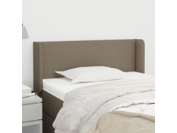 Cabecero De Tela Gris Taupe 103x16x78/88 Cm