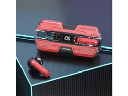 Auriculares inalámbricos verdaderos Sonido estéreo Graves profundos YEMAESRE Carga Bluetooth Rojo
