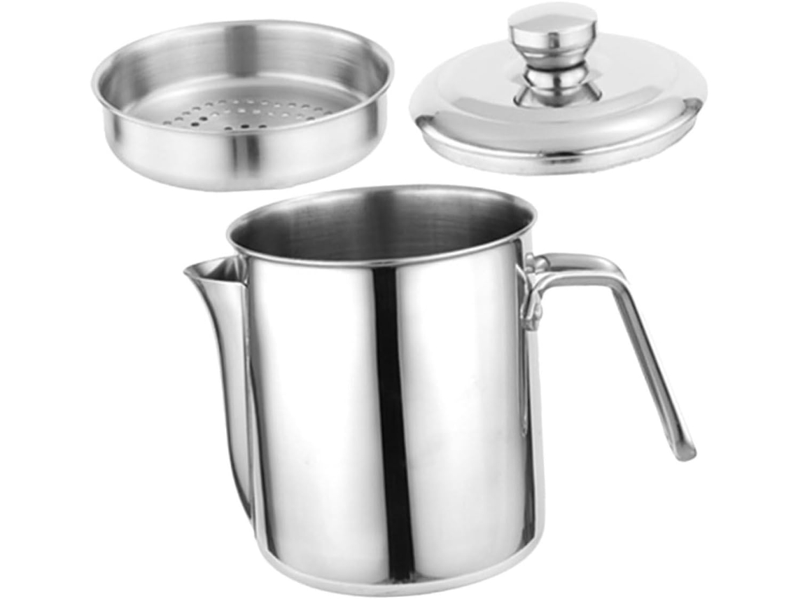 Coador De Óleo Para Fritadeira: O Recipiente Para Armazenar Óleo Possui Um Coador, Filtrando Facilmente Todas