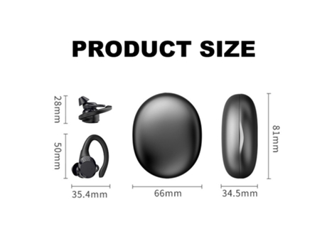ELKUAIE Auriculares inalámbricos Bluetooth 5.2 Auriculares para deportes, Cancelación de ruido Auriculares inalámbricos Bluetooth con micrófono par...