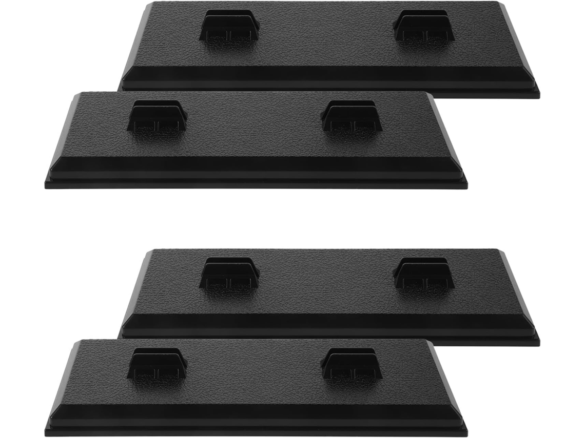 10 Bases Rectangulares Compactas Compatibles Con Maquetas Y Soportes De Exhibición.