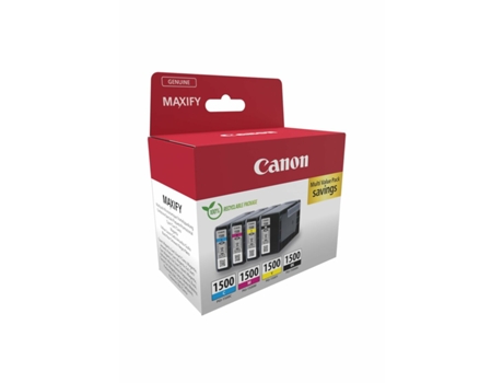 Cartucho de Tinta Original CANON PGI-1500 (Negro/Cian/Magenta/Amarillo - CANON)
