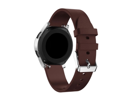 Correa de piel auténtica 22mm para Samsung Galaxy Watch 46mm - café