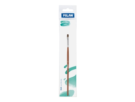 Pincel Escolar Plano Polybagr S Serie 121 Não. 4 Castanhomilan
