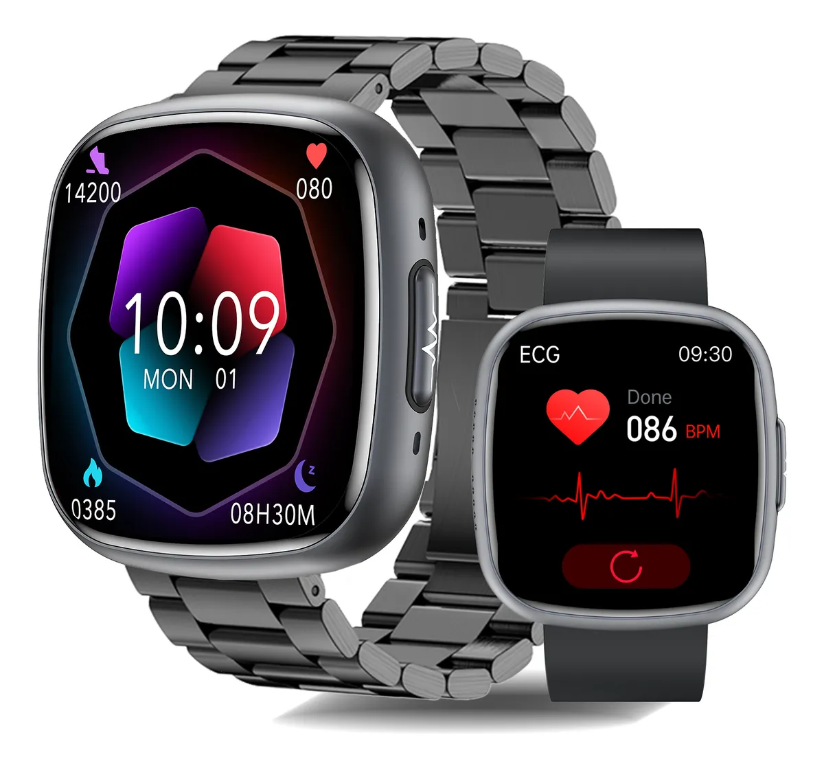 Reloj inteligente con ECG, glucosa en sangre y presión arterial (vayotoy)