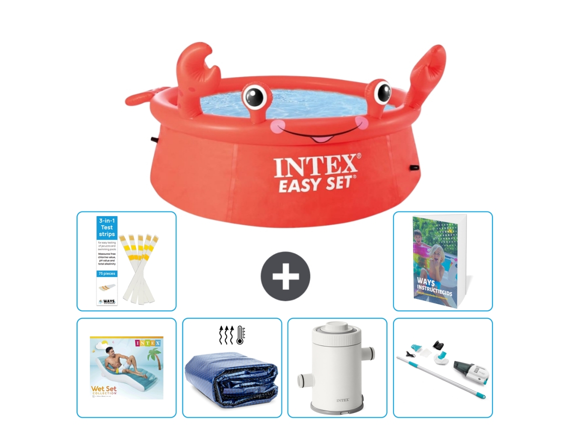 Intex Piscina Easy Set Redonda - Caranguejo - 183x51 Cm - 7-peças S87