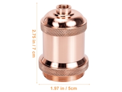 Base Para Linterna Industrial, Con Rosca Universal E27, 2 Unidades.