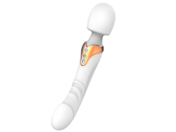 Vibrador de silicona de doble motor Varita de gran tamaño Masajeador de punto G Juguete sexual (Blanco) YIZHOOD