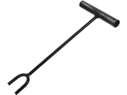 Llave multifuncional para válvulas de agua, eje de 30 cm de largo, hierro resistente, horquilla de medición en forma de U. SFUSHOS